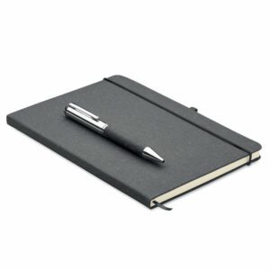 Coffret carnet A5 et stylo en cuir recyclé ELEGANOTE