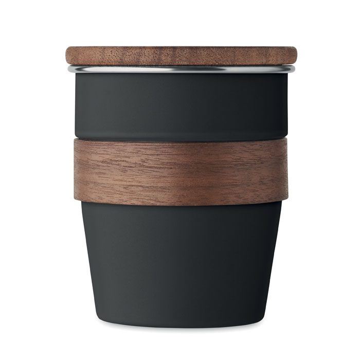 Gobelet en acier recyclé avec noyer WALNUT 350 ml – Image 2