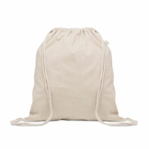 Sac à cordon en coton recyclé CABETRI 140 g/m²
