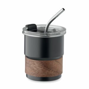 Gobelet en acier recyclé avec paille MATE 260 ml