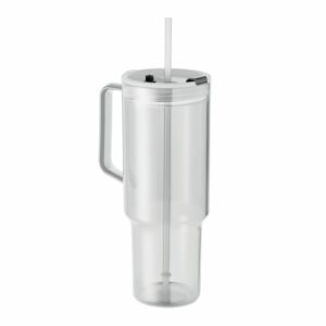 Gobelet avec paille en RPET MUGORA 1200 ml