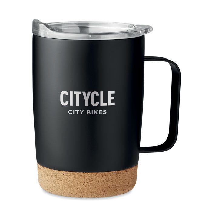 Mug isotherme en acier et liège RUBY 300 ml – Image 4
