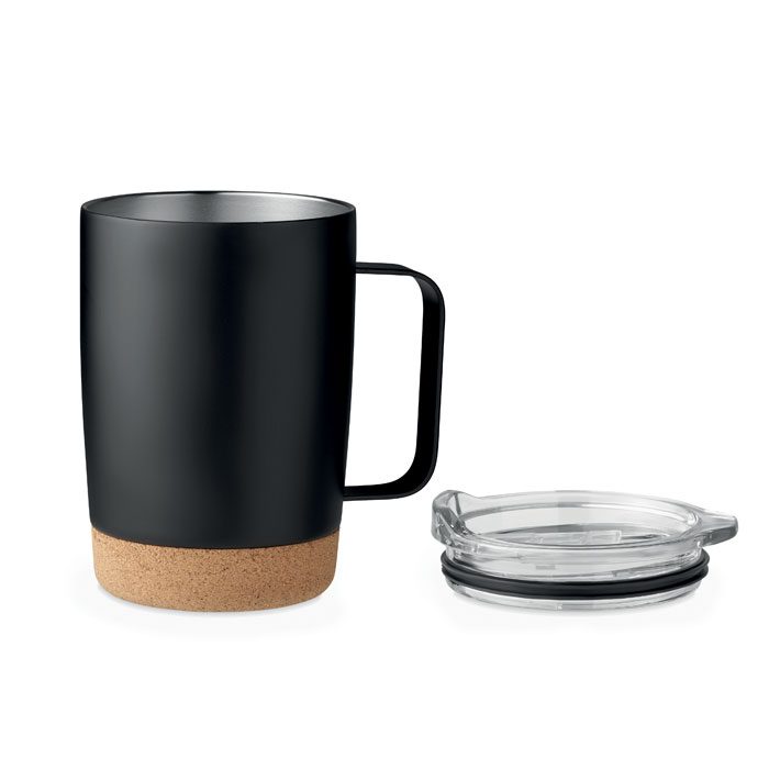Mug isotherme en acier et liège RUBY 300 ml – Image 2