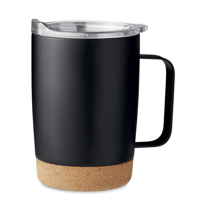 Mug isotherme en acier et liège RUBY 300 ml